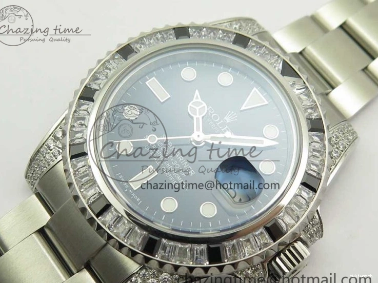 Edition Bezel On GSF SS Diamond SS Black Best Bracelet A2824 Black Dial Submariner 0116